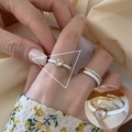 Elegant white enamel ring with heart-shaped zircon and gold-plated details for women - JZ6227 White Enamel Heart Zirconia Ring