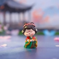 Cute Q-version Tang Dynasty girl figurine in vibrant colors for desktop decor - Chang'an Lychee Small / Ancient Style Ornament Series