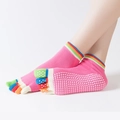 One Size / Five Toe-Rainbow Toes Rose Red