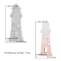 Detailed view of lighthouse silicone molds in two sizes for DIY resin lighthouse crafts - Large Lighthouse Silicone Mold