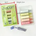 6-color set of mini pill-shaped highlighters in creative tube packaging for journaling - Vitality Ball PVC Box