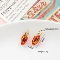 Cute carrot alloy enamel charms with dimensions and weights for DIY jewelry making - 28# Carrot