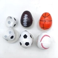 Easter egg containers in sports styles including football, basketball and baseball - Mixed Style
