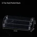 3-stufiger klarer Acryl-Nagellackständer mit abgestuftem Treppendesign, Länge 31cm - 3 Schichten Länge 31cm