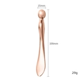 Rose gold zinc alloy eye cream applicator and facial massage wand tool, 100mm size - Large Rose Gold Teardrop (X0106)