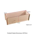 Rechteckige Seifenform mit Holzrahmen und weißer Silikoneinlage, Größe 18x8x6cm - Mittlere Rechteckform mit Ständer