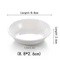 White melamine dipping sauce dish, 8.8cm diameter round plate for sushi seasoning - 3.5 Inch Round Dish