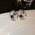 Gold Blue Drop