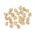 Conectores dorados de cadena de bolas de acero para creación de joyas DIY en blanco - 1.2mm / Dorado