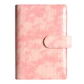 Pink crocodile texture A6 binder notebook with PU leather cover and magnetic buckle - Pink Crocodile Cover Only
