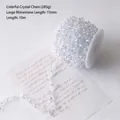 Iridescent crystal bead chain on roll for DIY jewelry making, 10m length with 15mm drops - Iridescent Crystal Drop Garland (10m)