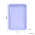 Rectangular stainless steel tray for jewelry or cosmetics, 18cm by 12.5cm size - Rectangular Tray - Romantic Purple