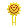 Creative yellow sun bookmark paperclip with a cute smiling face for student stationery - 4112-19 Smiling Sun
