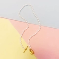 Square Gold Lock Pendant Version