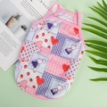 Rosa Erdbeer Kaninchen Muster Haustier Weste für kleine Hunde und Katzen im Sommer - XS / Hase & Erdbeere Gitter