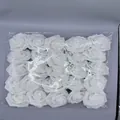 Pack of 25 white PE foam artificial rose heads for wedding DIY and floral decorations - 25pcs/Pack (No Leaves) / White