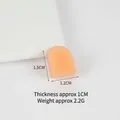 Miniatura de bloque de fruta naranja de resina para accesorios de casa de muñecas - Pequeño: Un Cubo de Cantalupo