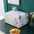 Waterproof microwave oven dust cover with astronaut pattern and side storage pockets - Microwave Cover-Planet