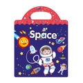 Space theme reusable sticker book for kids with astronaut and rocket illustrations - Space Style