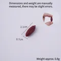 Miniature légume brun-rouge de 2,1 cm pour loisirs créatifs et maison de poupée - Petite Patate Douce Rouge Entière de 2,2 cm (Foncé)