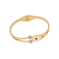 Goldenes Armband mit blauem Evil Eye Emaille und Sternausschnitt aus Edelstahlband - Blaues Auge Stern Ausgeschnitten Stil (4#)