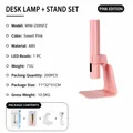 Mini pink handheld UV LED nail lamp set with stand and USB cable for manicure - Sweet Pink Hexagon Lamp with Stand