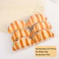 Lot de 6 mini croissants artificiels en PU dans une boîte de 22x15x4,5cm - Boîte de Croissants (XMB-14)