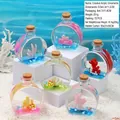 Ornement créatif d'océan en acrylique avec coraux et poissons tropicaux sur sable - Corail (Forme de Flacon de Parfum)