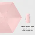 Mini flat sun umbrella in midsummer pink with compact 15cm size for easy storage - No Box / Midsummer Pink