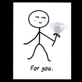 Creative white heart quartz crystal on healing greeting card with minimalist figure - White Crystal
