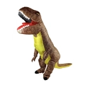 Adult inflatable Tyrannosaurus Rex costume in realistic dark brown for Halloween party - Rubber Tyrannosaurus Rex / One Size