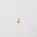 Golden pear-cut light pink zircon waterdrop pendant for minimalist DIY necklaces - Teardrop Pendant