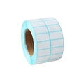 Etichette autoadesive rettangolari bianche per pittura a diamante su rotolo blu - Quadrato