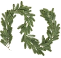 Detailed view of flexible artificial pine needle garland for Christmas table decor - 180CM Pine Needle Garland (Without Lights)