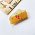 Creative cheese-shaped phone grip with realistic yellow resin texture and gas holes - Cheese