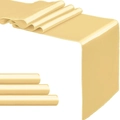Silky champagne satin table runner with high-quality sheen for wedding decor - Gold / 30cm*275cm