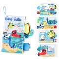 Bird Tails baby cloth book with 3D sensory tails and colorful early education pages - Bird Flying Theme (Bird Tails)