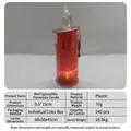 Red glitter LED candle with melting teardrop effect for romantic table decor - 5.5*15cm Red Starry without Base [Color Box]