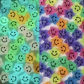 Perline acriliche a forma di stella luminose con smiley per creazione gioielli - Sorriso Occhio Stella
