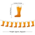 Beer boot banner for Oktoberfest party decoration with dimensions 11.8cm by 20cm - Beer Boot Banner