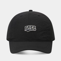 Detail of embroidered FREE text on lightweight black quick-dry baseball cap fabric - Adjustable / Black