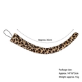 32cm leopard print plush animal tail costume accessory with elastic loop for Halloween - 32cm Regular Tail / Leopard Print