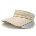 Damen Sonnenhut in Beige ohne Oberseite mit breiter Krempe und Mesh-Einsatz - Verstellbar / Khaki