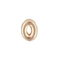 Minimalist KC gold balloon style letter O pendant with a shiny metallic mirror finish - Letter O / Gold