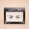 Gros plan de bijoux de visage holographiques arc-en-ciel pour maquillage de fête - HF-126 (Arc-en-ciel Holographique)