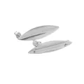 Componente de pendiente irregular de acero inoxidable 39mm x 9.5mm para joyería DIY - Marquesa / Color Acero