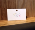 Minimalist white jewelry display card featuring elegant line art of holding hands - 10*6cm【JYXT-006】Bracelet Card