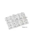 Translucent silicone 0-9 number mold set for DIY candles and resin casting projects - Numbers - Insert / White