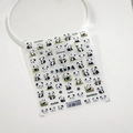 5D stereoscopic panda nail art stickers with bamboo patterns on sheet TS-3116 - Bamboo Panda (TS-3116)