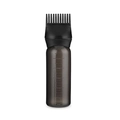 Translucent black hair dye bottle with comb applicator and 6oz capacity scale marking - G1010 Bottle / Black